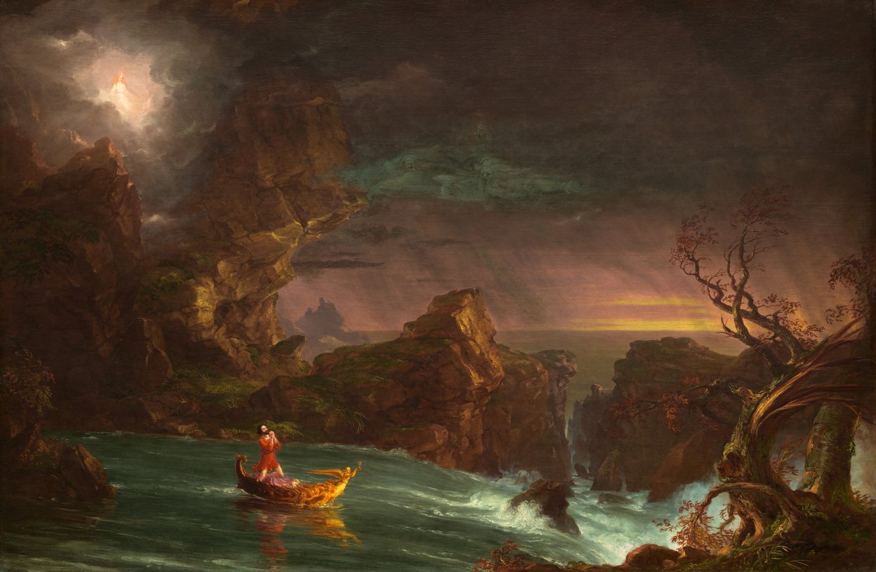 Yaşam Yolculuğu: Erkeklik, 1842. by Thomas Cole