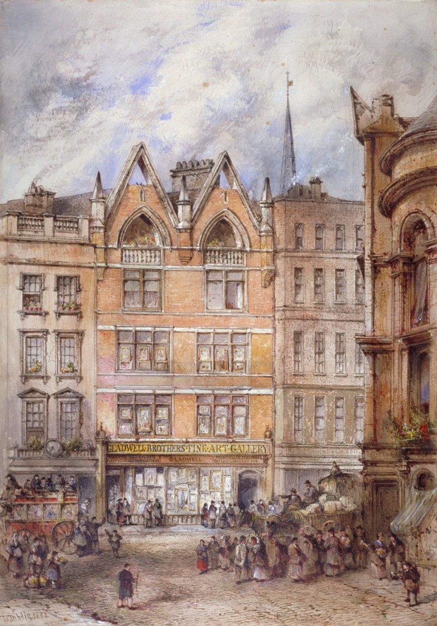 Gracechurch Caddesi, Londra Şehri, 1882. by Thomas Colman Dibdin