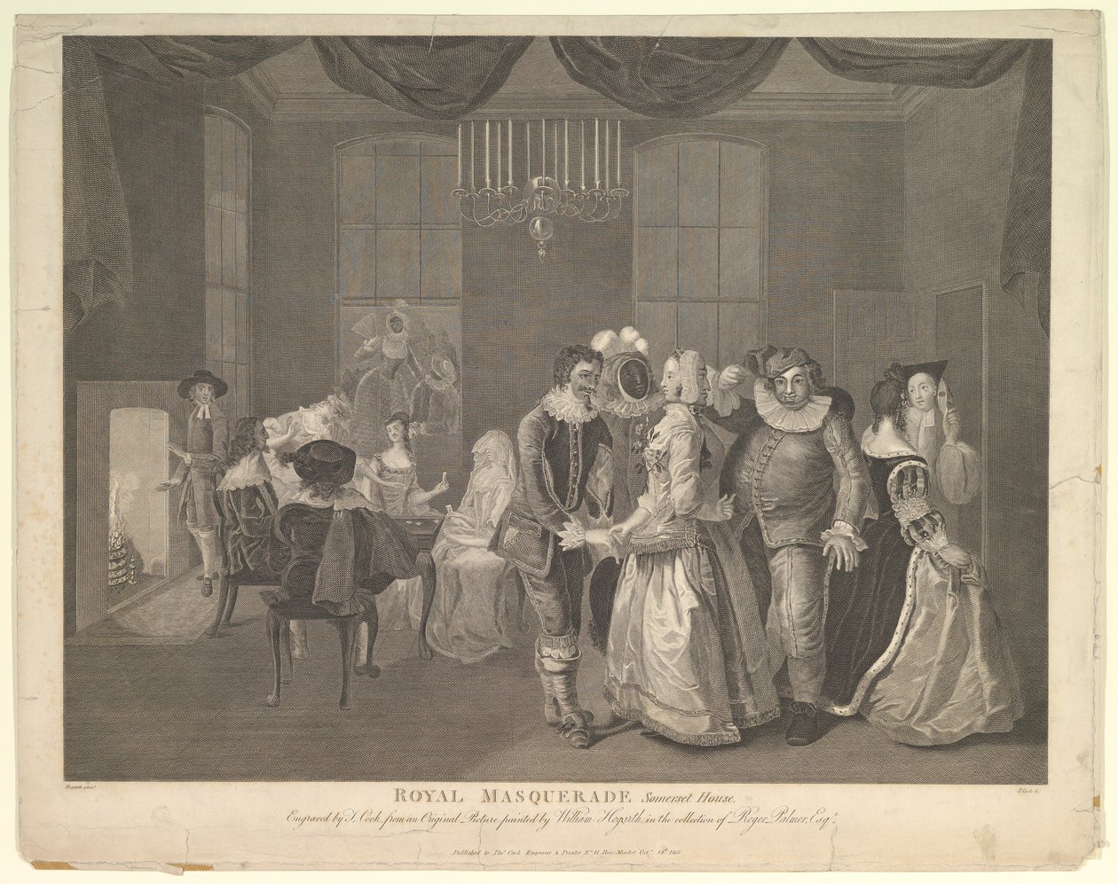 Kraliyet Masquerade Somerset House, 21 Ekim 1805. by Thomas Cook