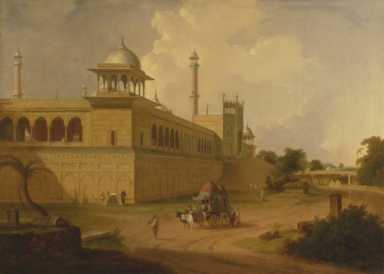 Cami Mescidi, Delhi by Thomas Daniell