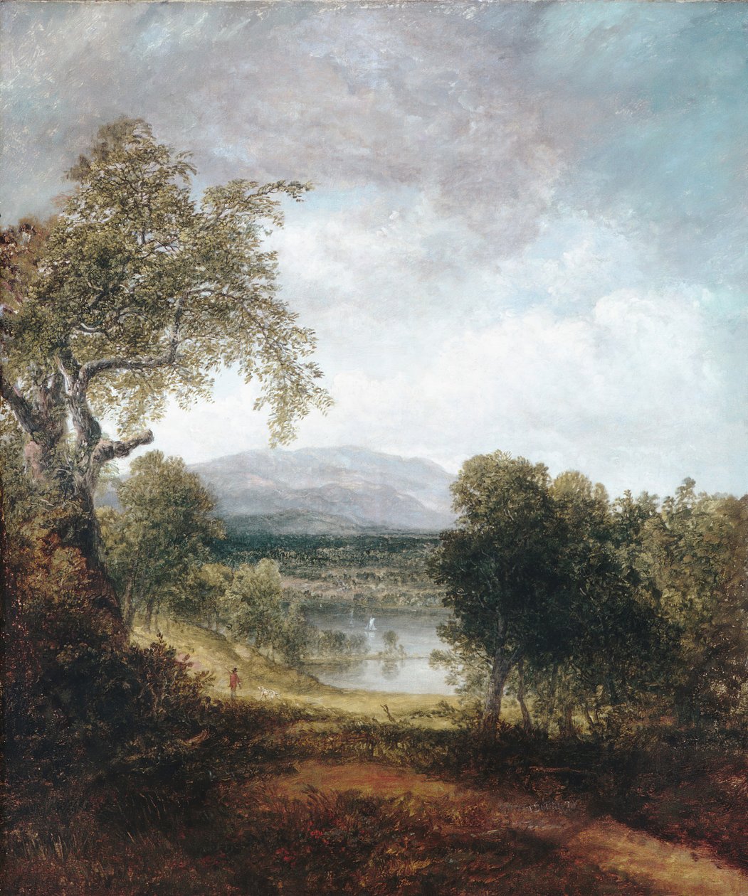 Bir Nehir Bakışı, ca. 1843-50. by Thomas Doughty