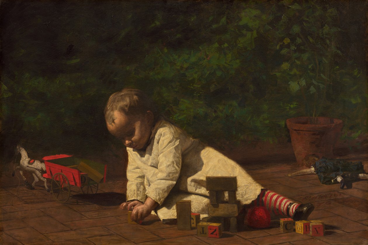 Oyundaki Bebek, 1876. by Thomas Eakins