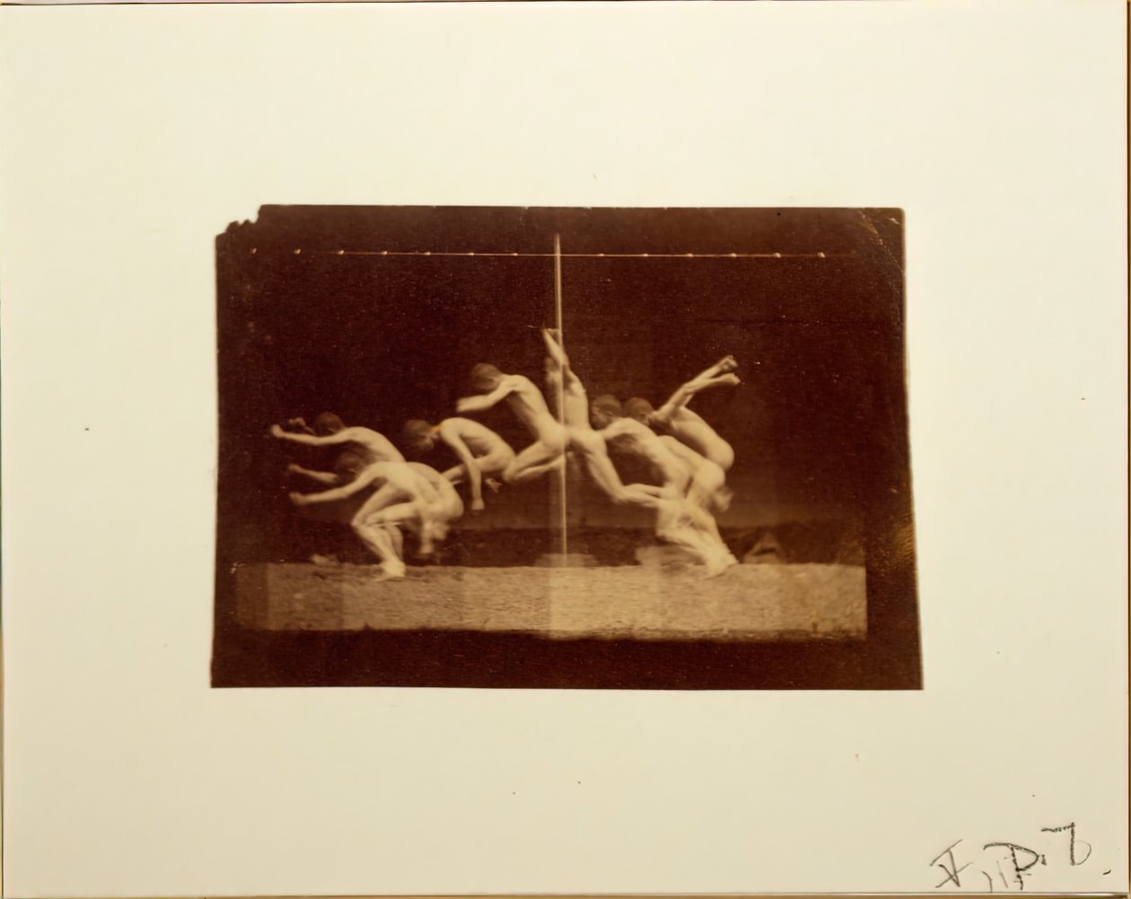 Tanımlanamayan Modelin Marey Tekerlek Fotoğrafları, 1884. by Thomas Eakins