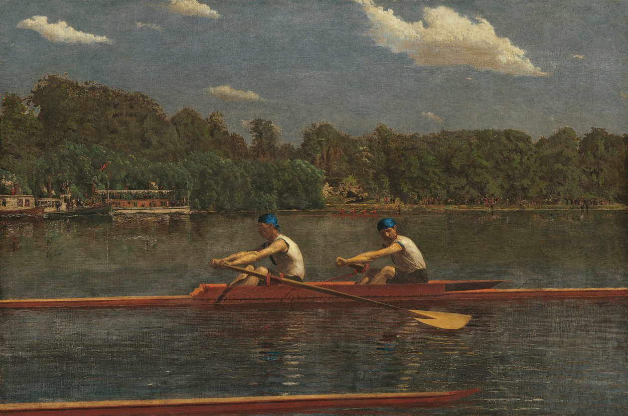 Biglin Kardeşler Yarışı, 1872. by Thomas Eakins