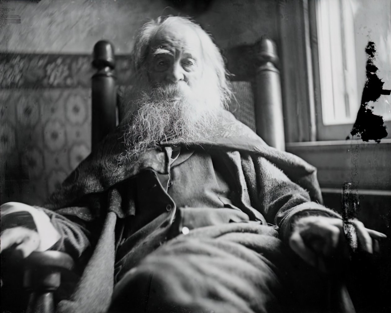 Walt Whitman, Camden, N.J., c. 1891. by Thomas Eakins