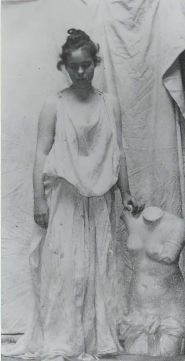 Antik Dökümlü Weda Cook, c. 1892. by Thomas Eakins
