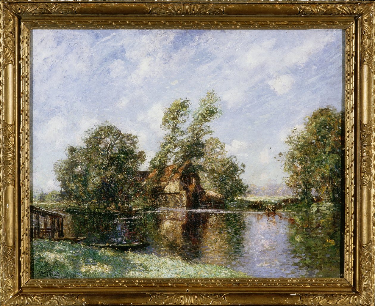 ಓಲ್ಡ್ ಮಿಲ್, ಹೌಟನ್, ಕೇಂಬ್ರಿಡ್ಜ್‌ಶೈರ್, c.1907 ಟರ್ಕ್ by Thomas Edwin Mostyn