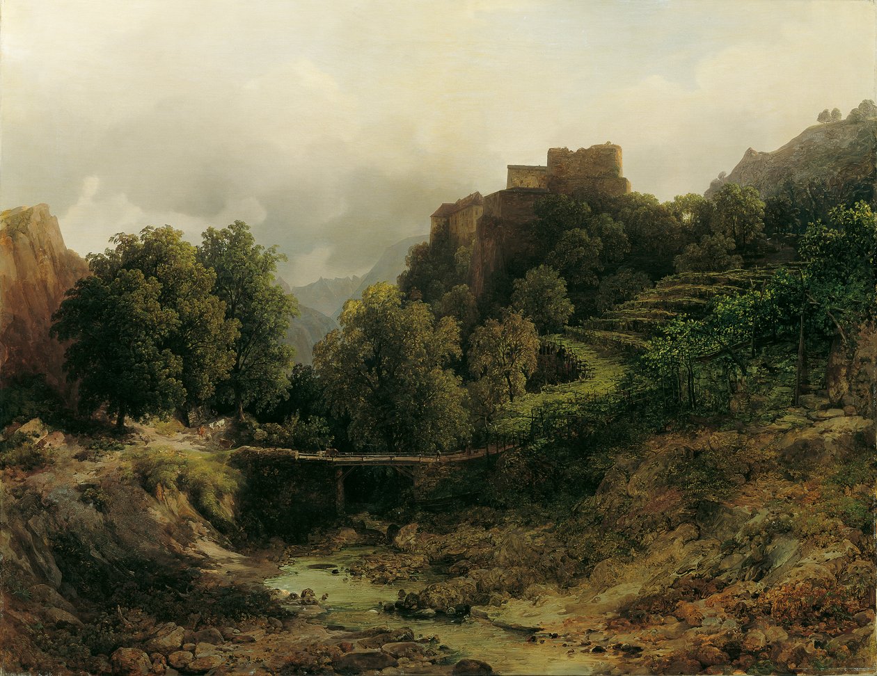 Meran yakınlarındaki Tirol Kalesi by Thomas Ender