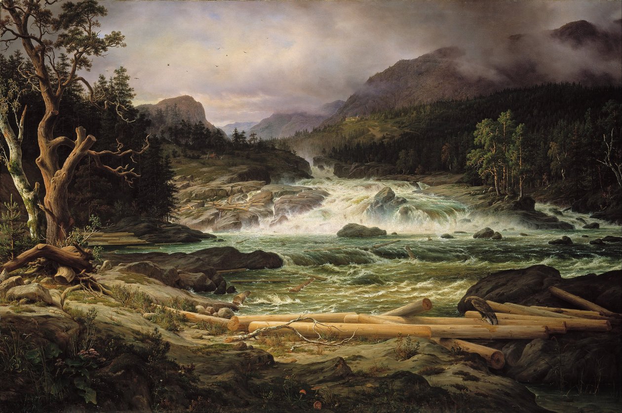 Kongsberg yakınlarındaki Labrofossen by Thomas Fearnley