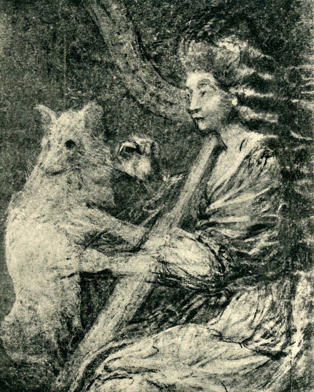 Arpçı ve köpek, c1778, 1943. by Thomas Gainsborough