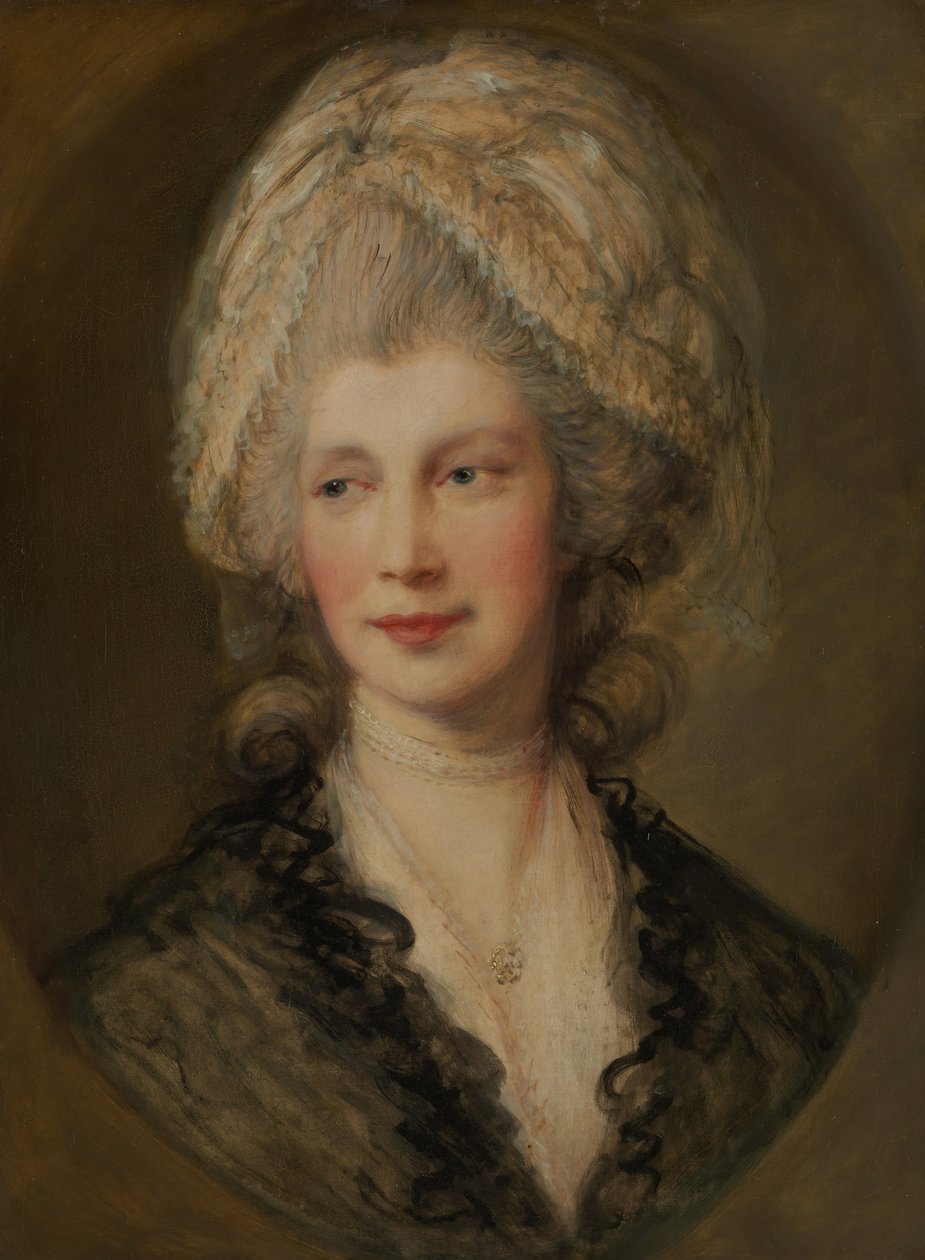Kraliçe Charlotte. by Thomas Gainsborough