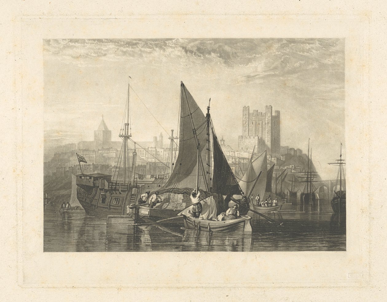 Rochester, Medway Nehri üzerinde by Thomas Goff Lupton