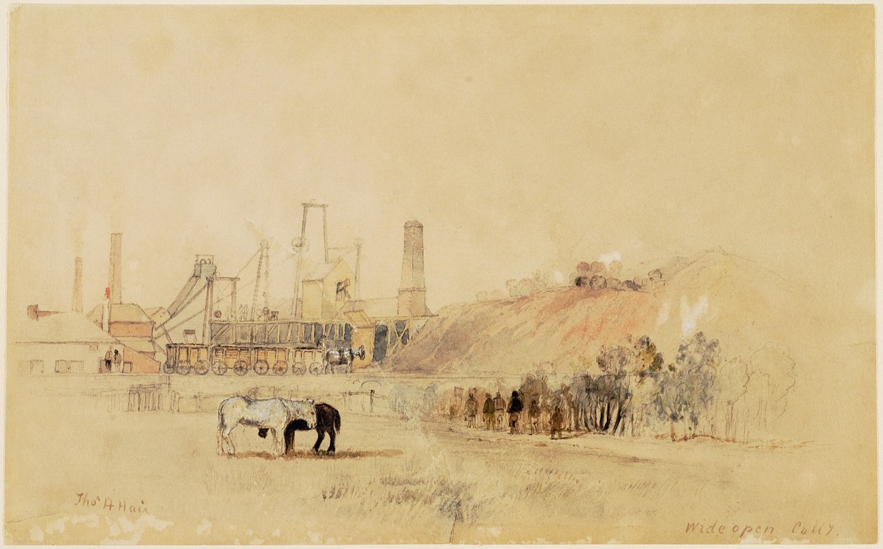açık kömür ocağı by Thomas H. Hair