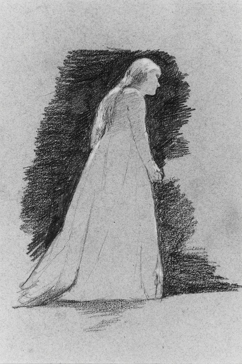 Ayakta Kadın, ca. 1881-82. by Thomas Hovenden