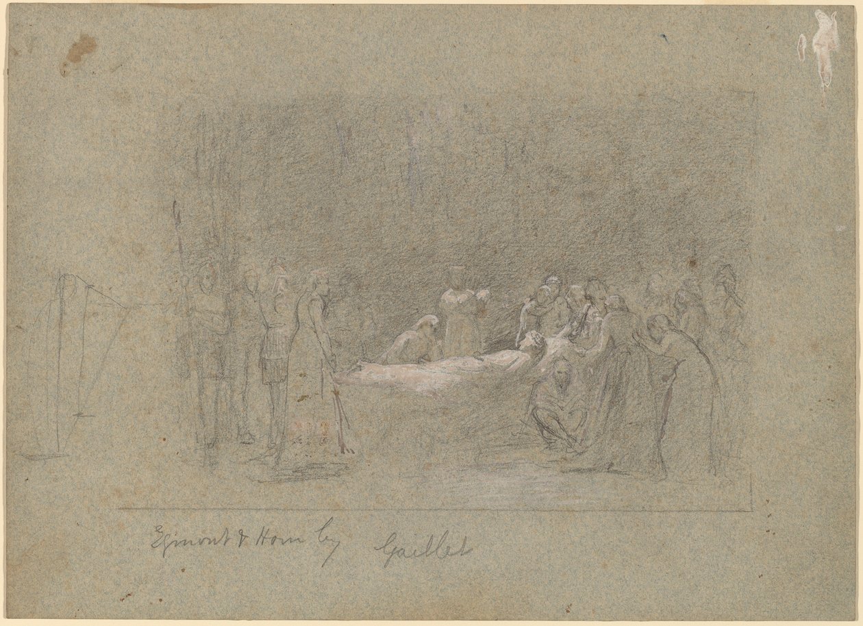 Egmont ve Hoorn by Thomas Hovenden after Bernard Gaillot