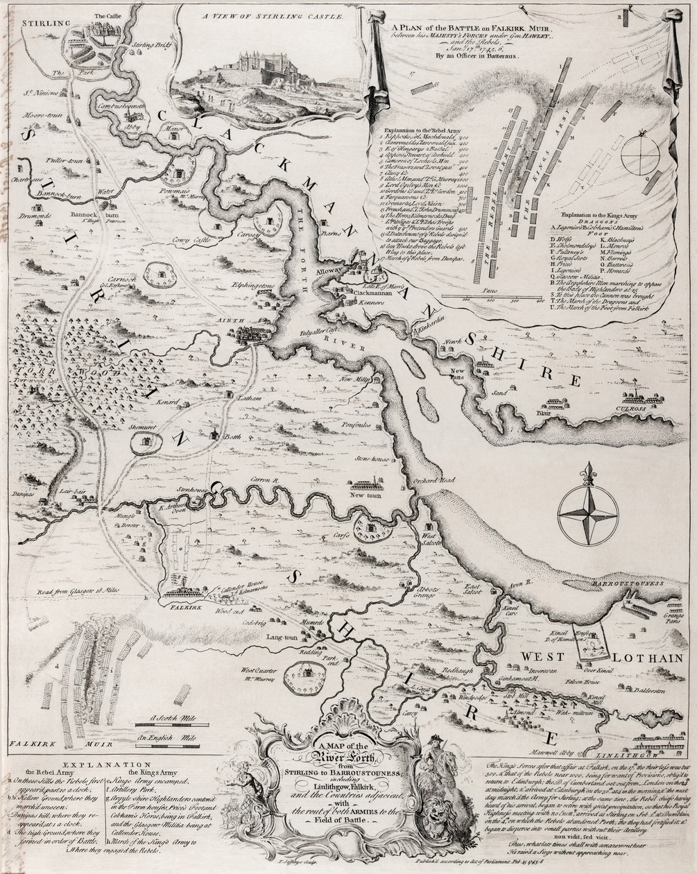 Falkirk Savaşı, 28 Ocak 1746 by Thomas Jefferys