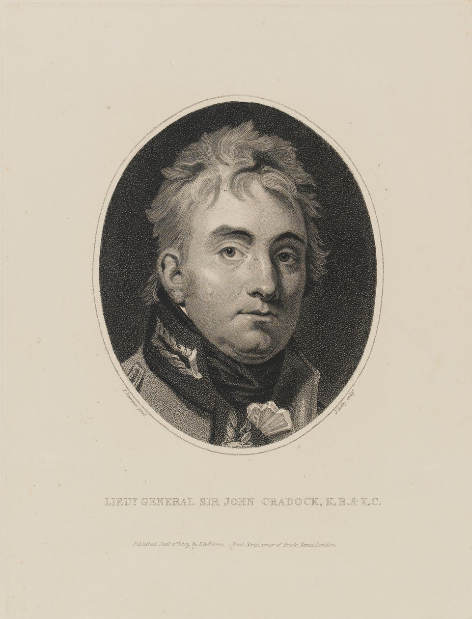 Korgeneral Sir John Cradock, 1809 by Thomas Lawrence