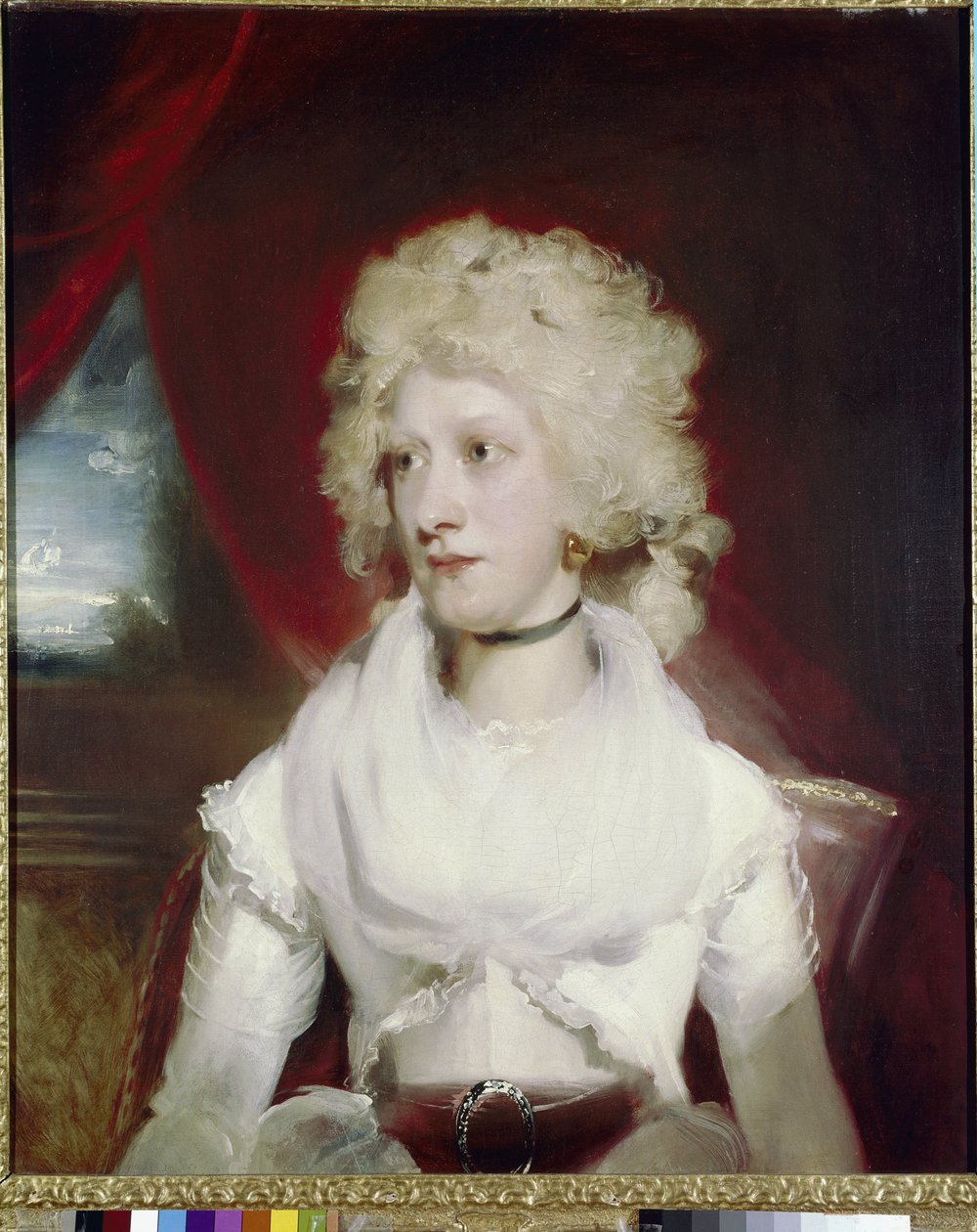 Bayan Marthe Carr (tuval üzerine yağlı boya by Thomas Lawrence