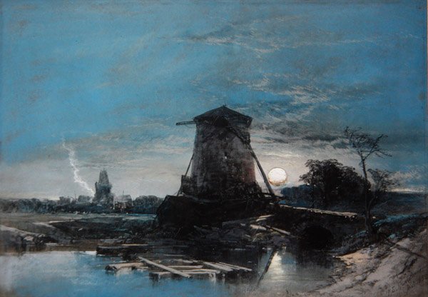 Mehtaplı Hollanda Manzarası by Thomas Leeson the Elder Rowbotham