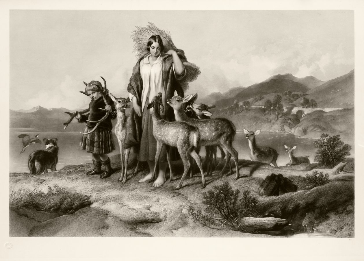 Forester'ın Ailesi (mezzotint) by Thomas Lewis Atkinson