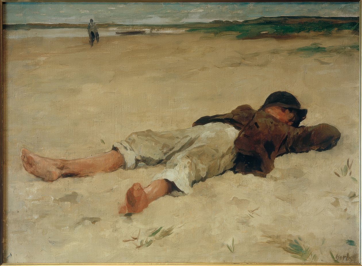 yalancı çiftçi çocuk by Thomas Ludwig Herbst