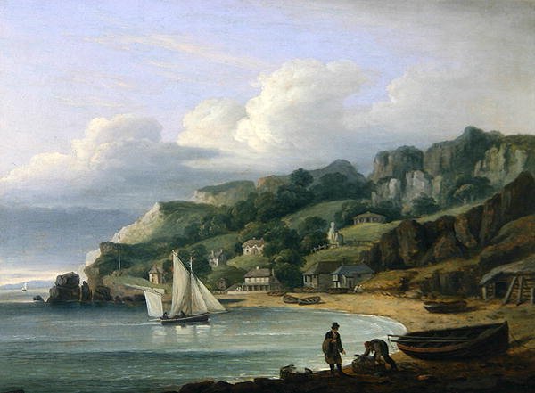 Babbacombe Plajı, Devon by Thomas Luny