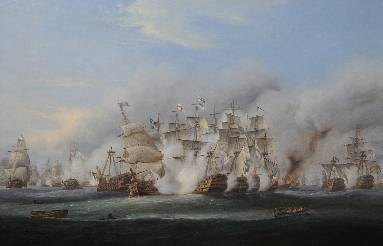 Trafalgar Savaşı by Thomas Luny