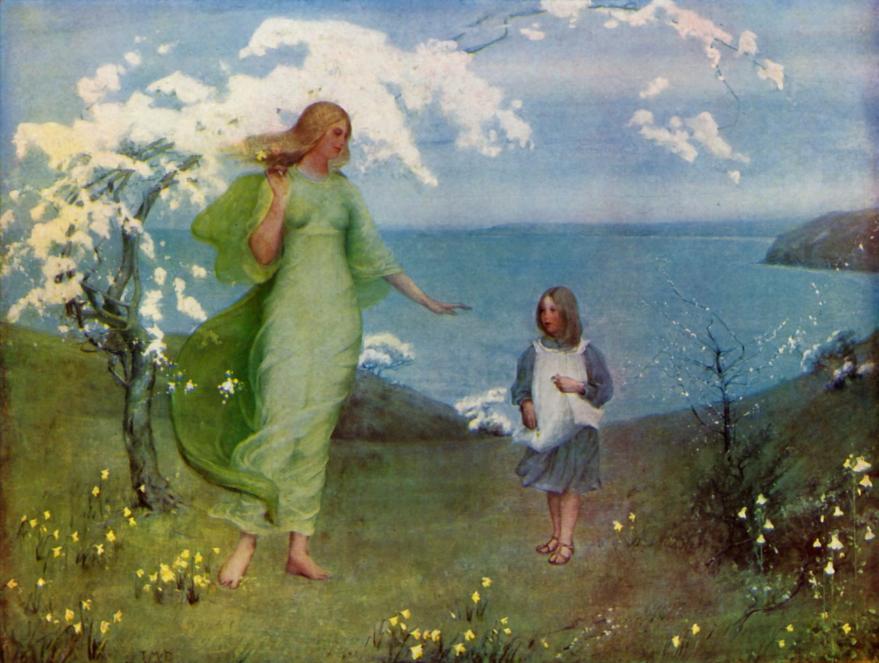 İlkbaharın Vizyonu, 1902, 1936. by Thomas Millie Dow