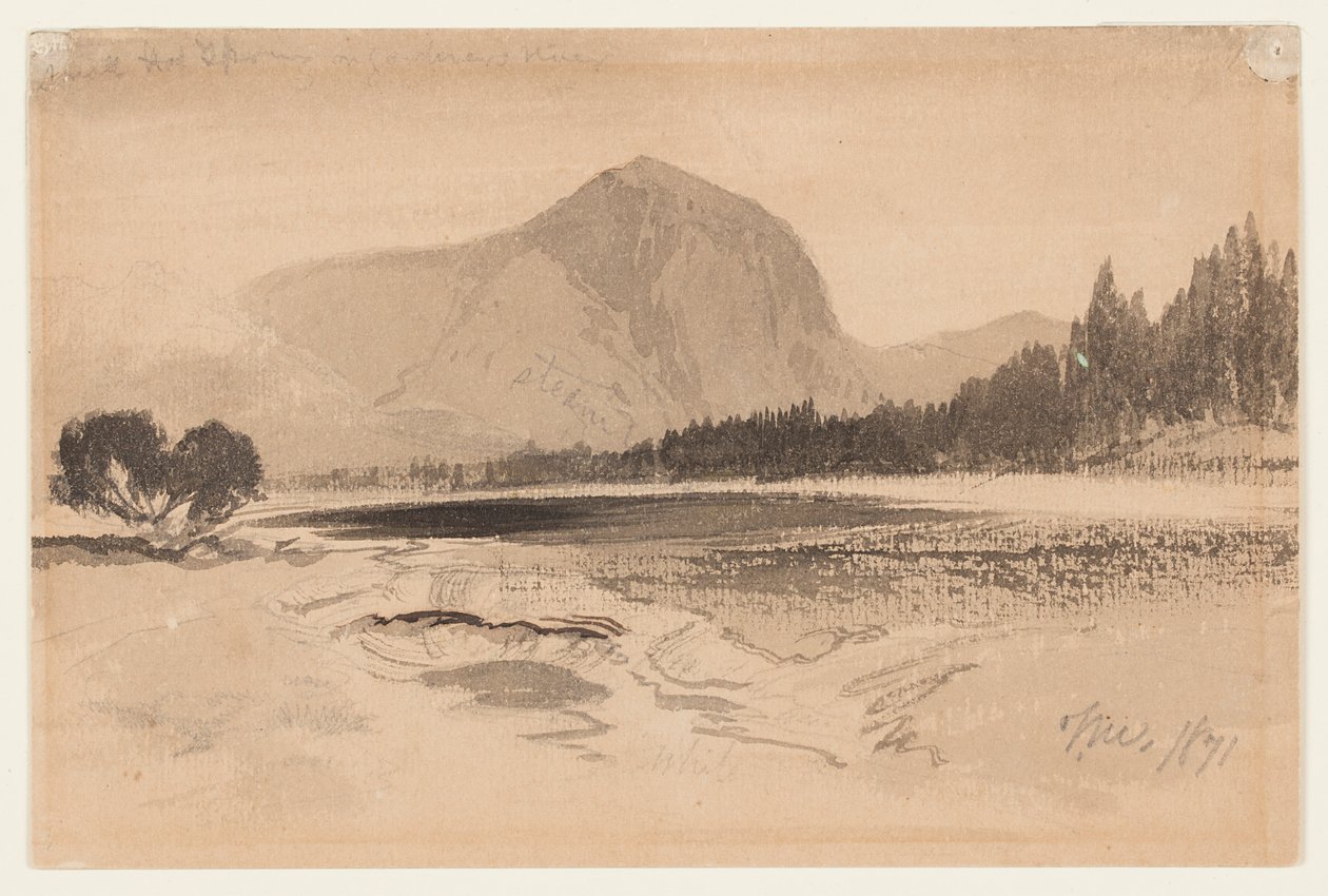 Bahçıvan Nehri üzerinde Kaplıca by Thomas Moran