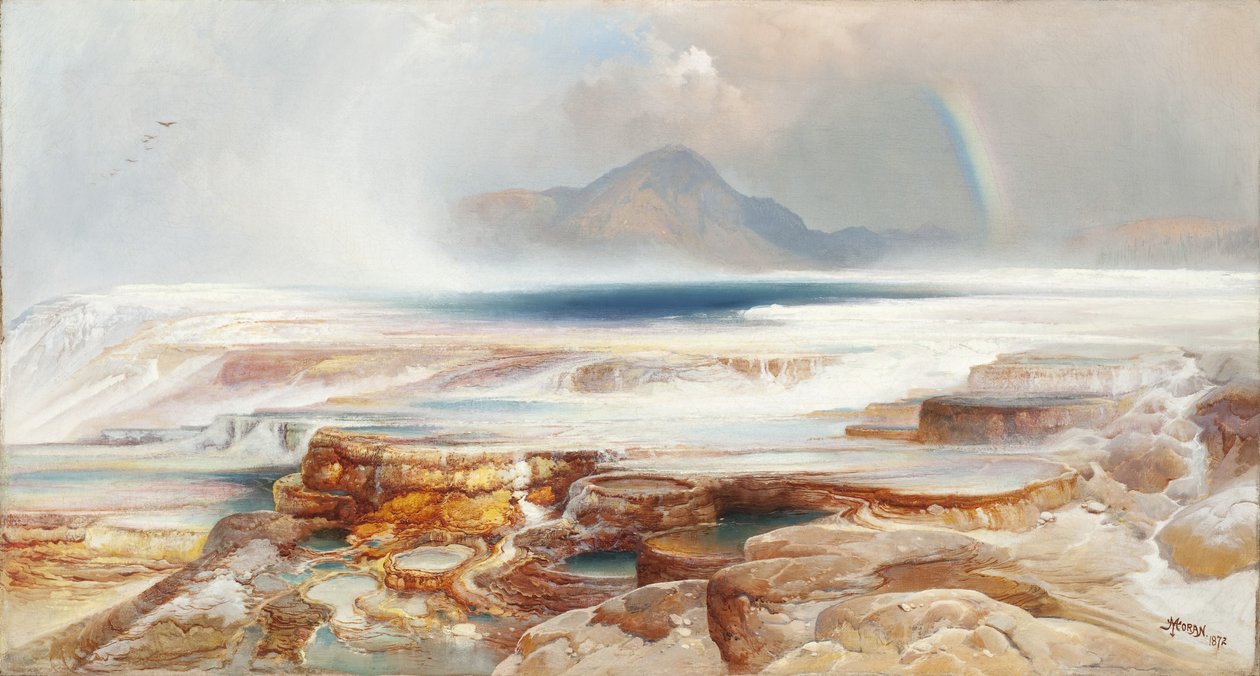 Yellowstone Kaplıcaları by Thomas Moran
