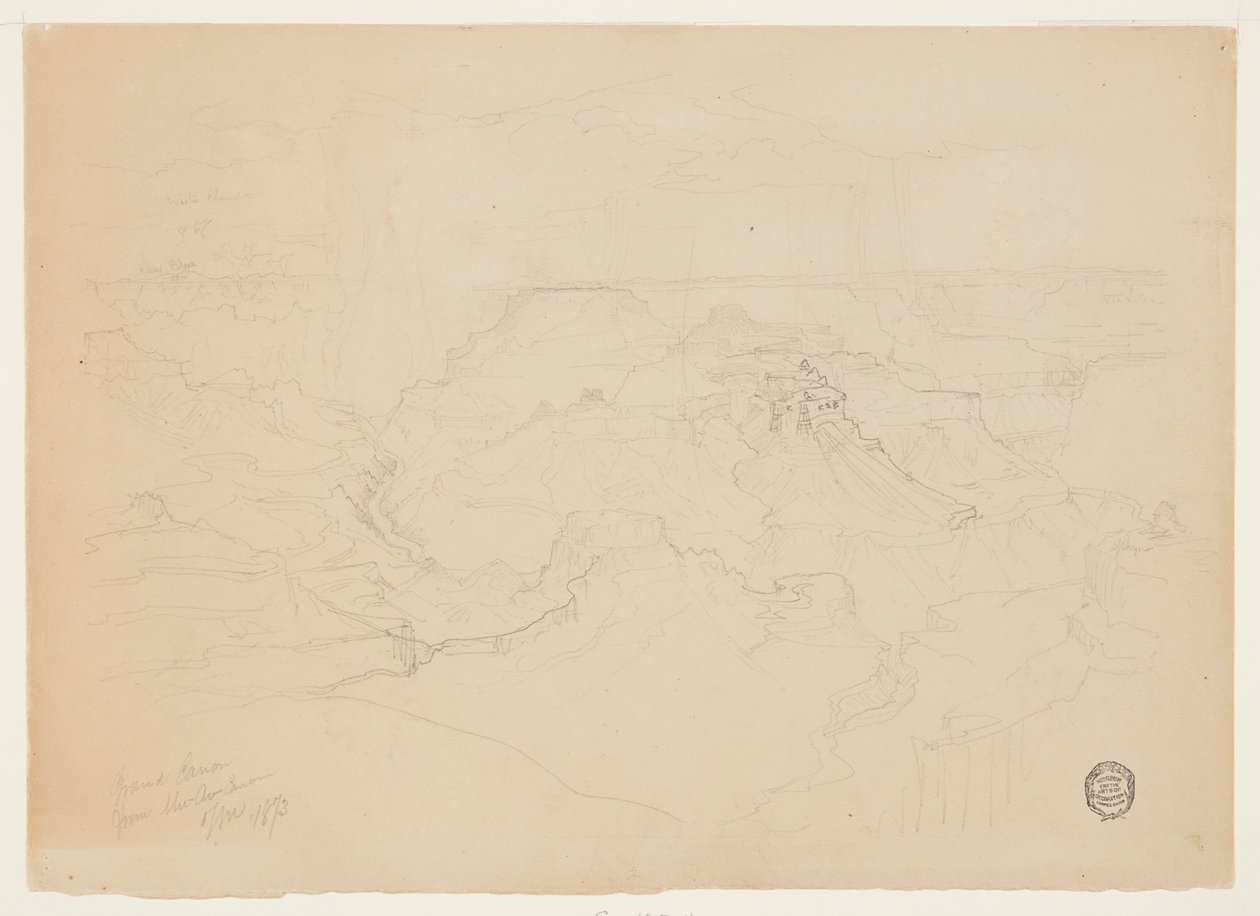 Yağmurda Büyük Kanyon by Thomas Moran