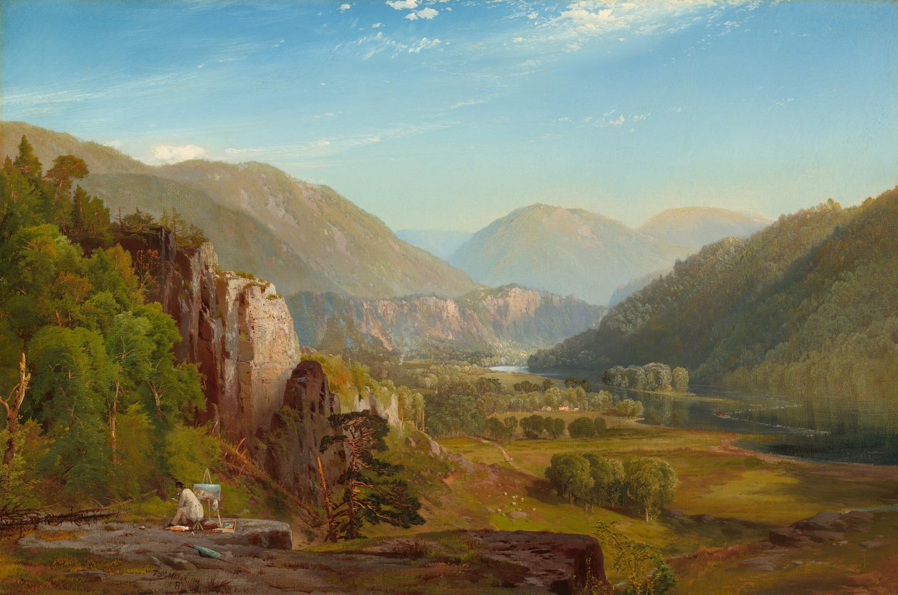 Juniata, Akşam, 1864. by Thomas Moran