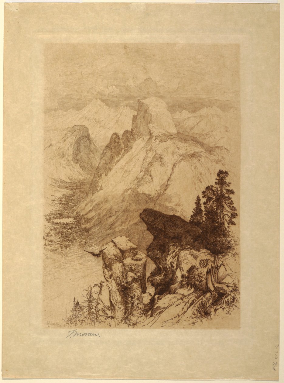 Güney Kubbesi, Yosemite Vadisi by Thomas Moran