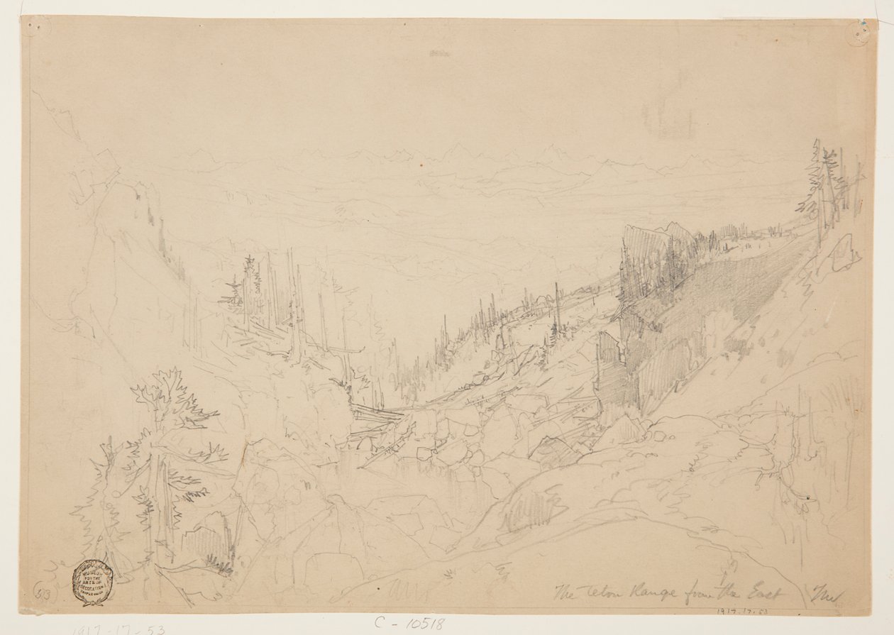 Doğudan Teton Sıradağları by Thomas Moran