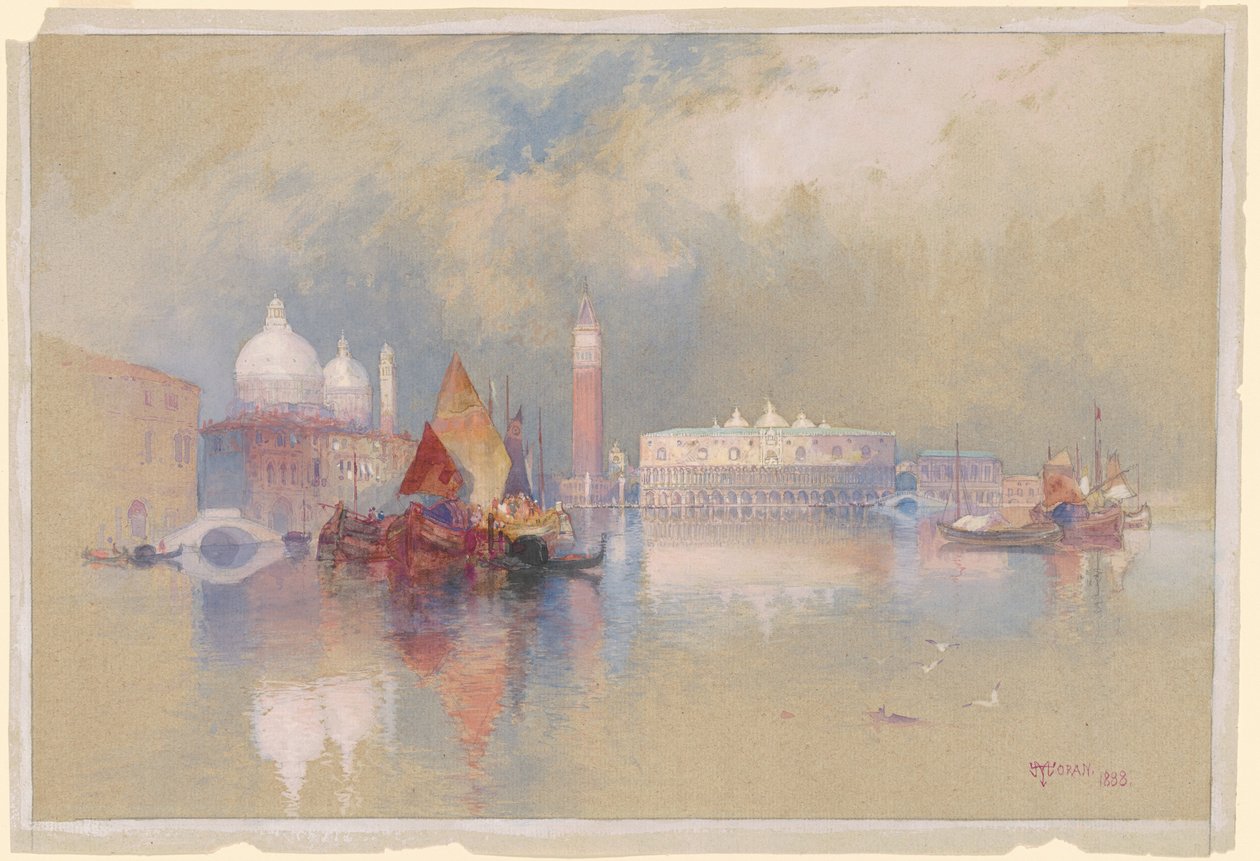 Venedik manzarası by Thomas Moran