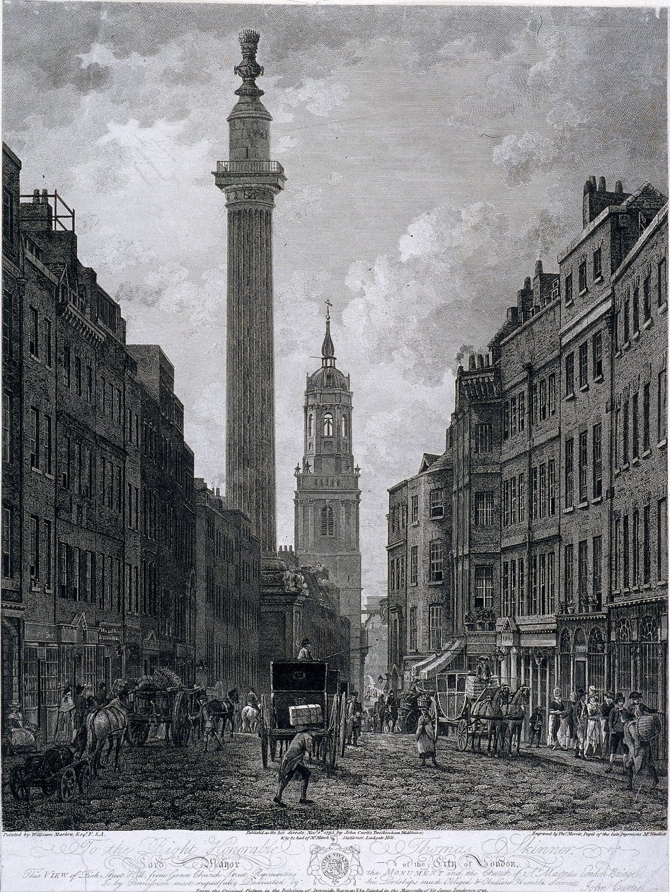 Fish Street Tepesi, Londra, 1795 by Thomas Morris