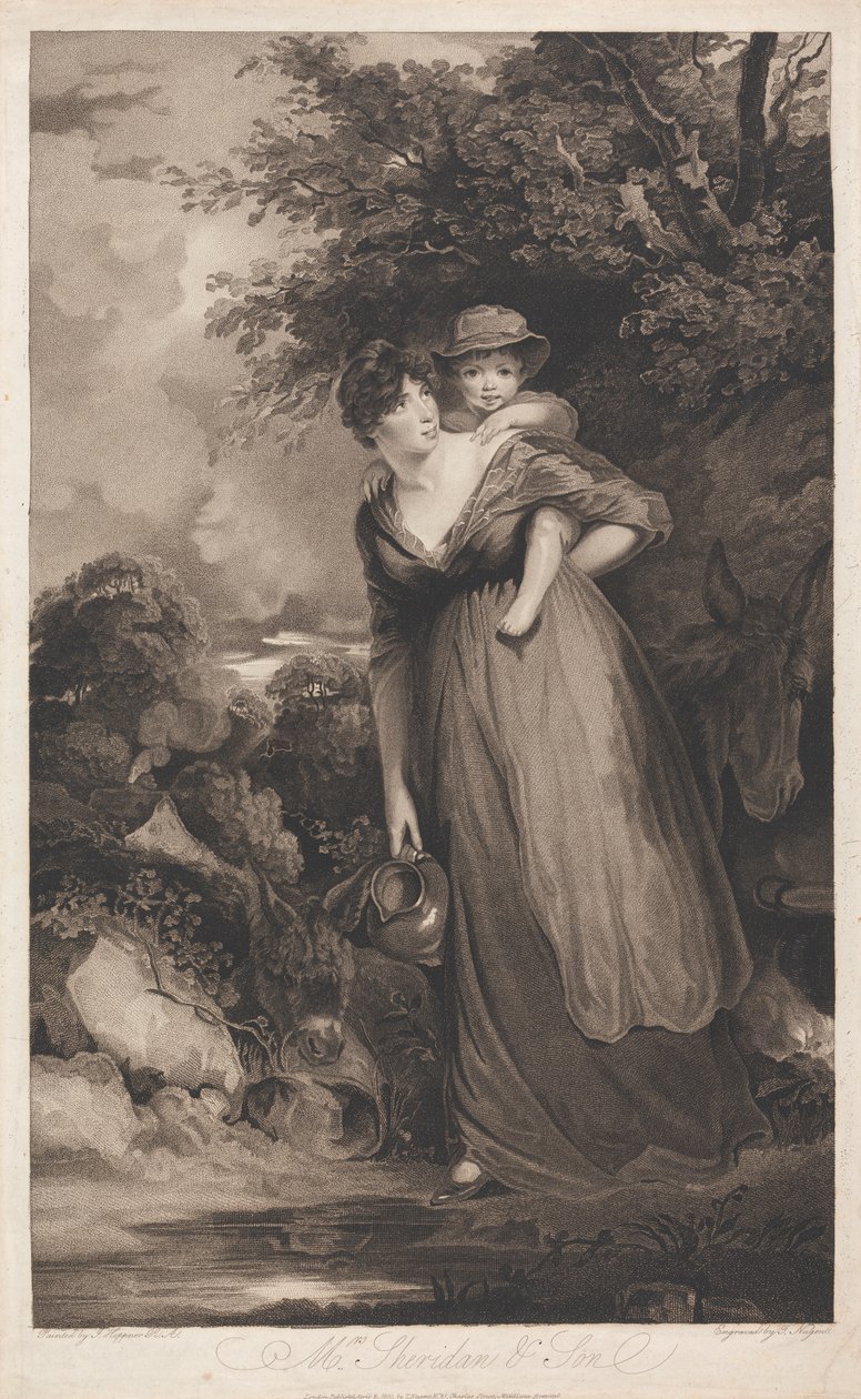 Bayan Sheridan ve Oğlu by Thomas Nugent