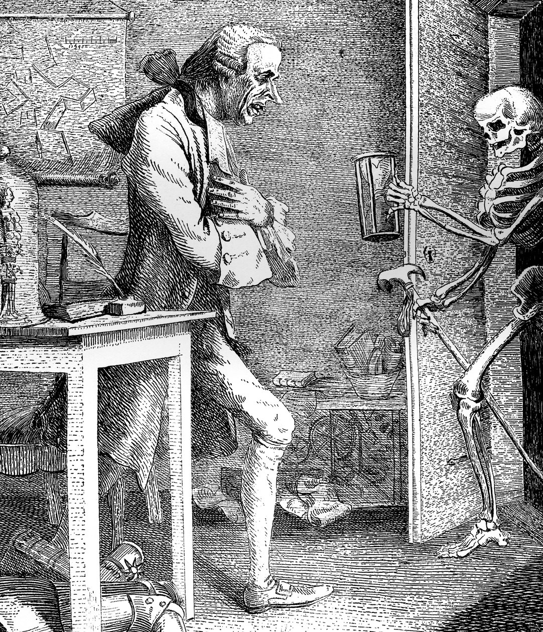 Sterne ve Ölüm. 1768. by Thomas Patch