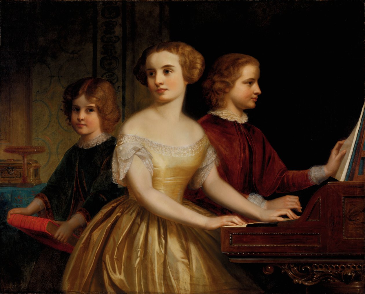 Parmly Sisters, yaklaşık 1857. by Thomas Pritchard Rossiter