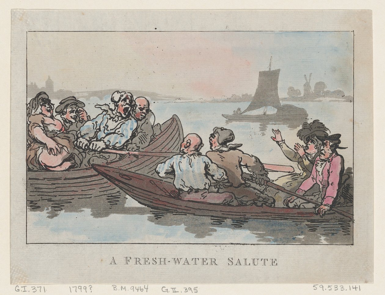 Tatlı Su Selamı, 1799., 1799. by Thomas Rowlandson
