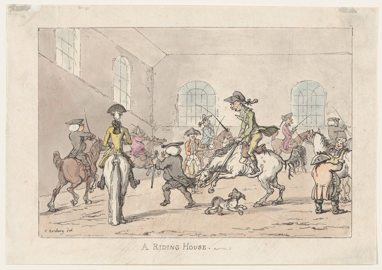Bir Binicilik Evi, 1799., 1799. by Thomas Rowlandson