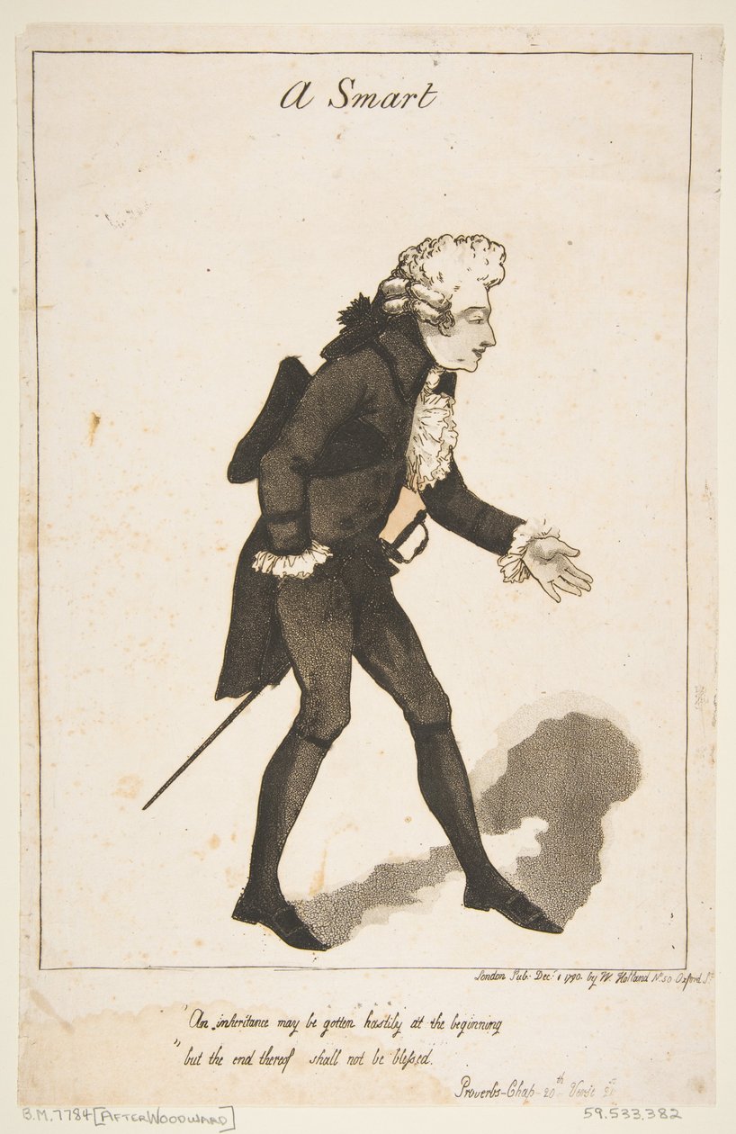 Akıllı, 1 Aralık 1790. by Thomas Rowlandson