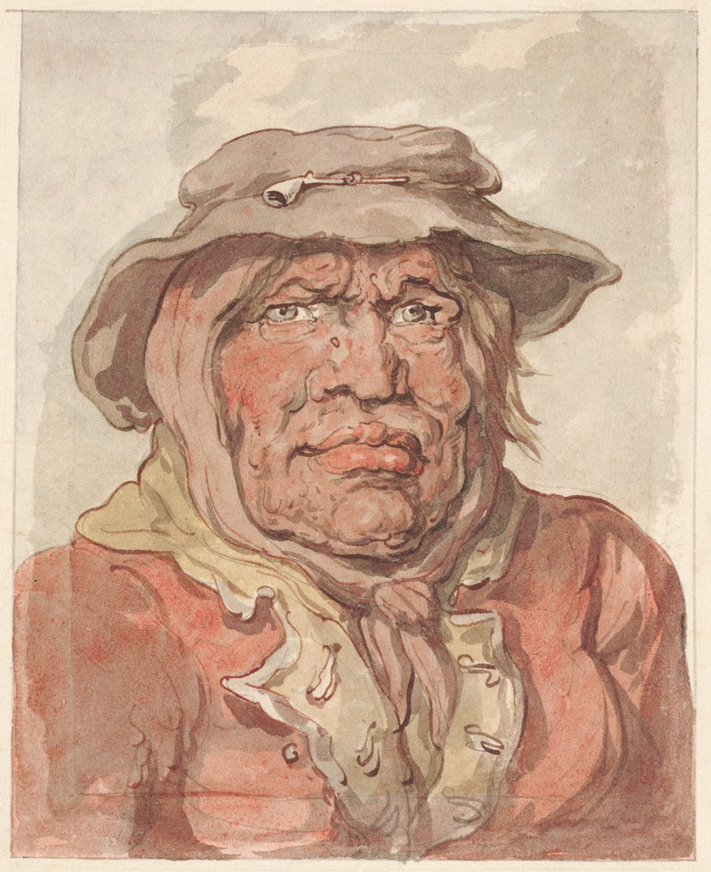 bir askerin dul eşi by Thomas Rowlandson