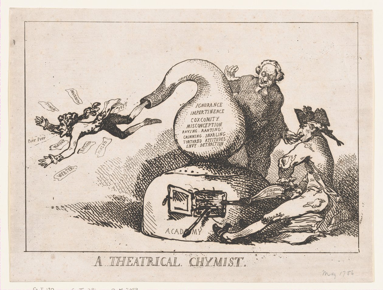 Bir Teatral Kimyager, Mayıs 1786., Mayıs 1786. by Thomas Rowlandson