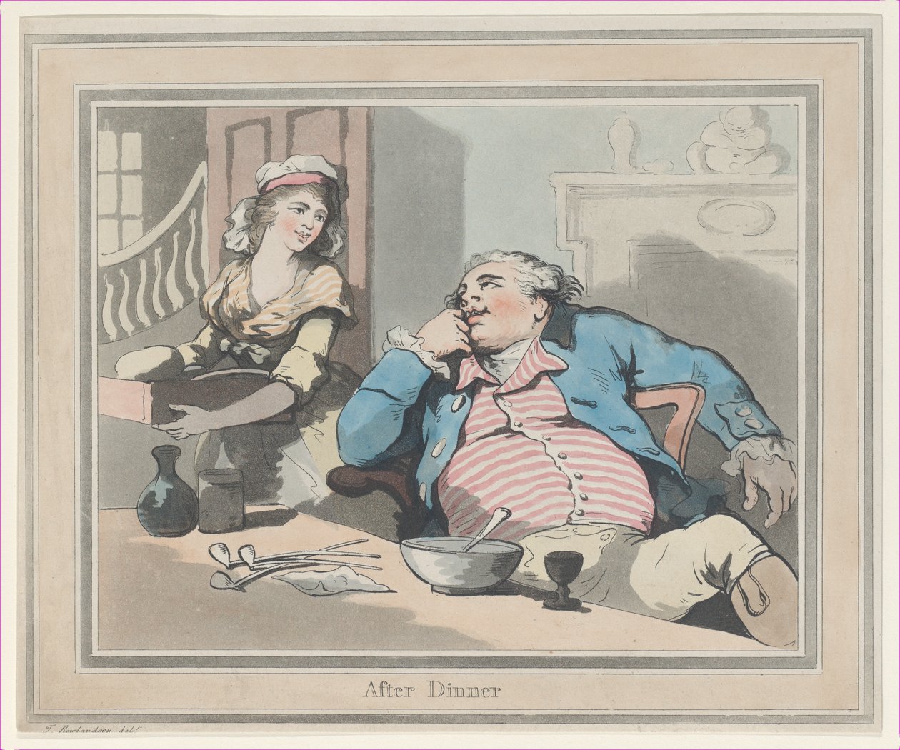 Akşam Yemeğinden Sonra, 1790., 1790. by Thomas Rowlandson