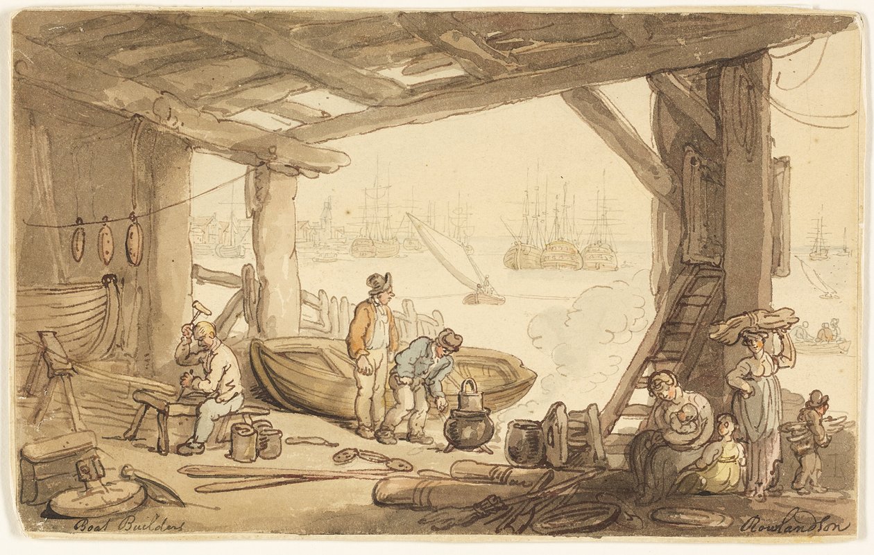 Tekne Üreticileri by Thomas Rowlandson