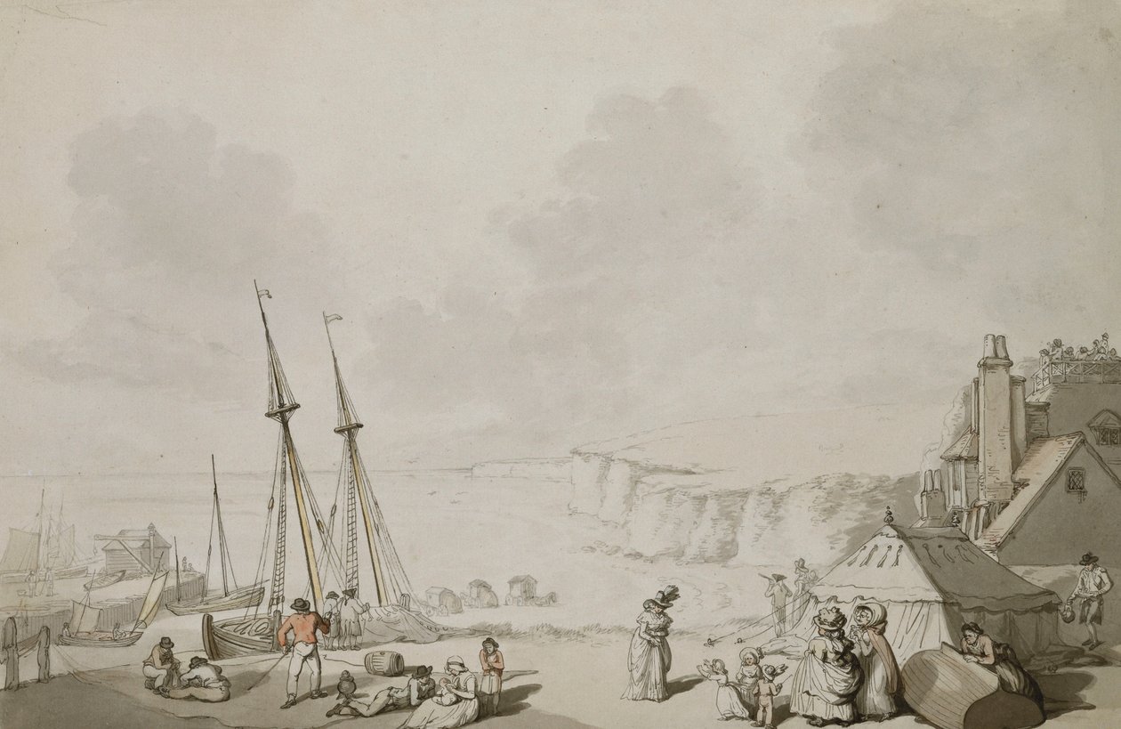geniş merdivenler by Thomas Rowlandson