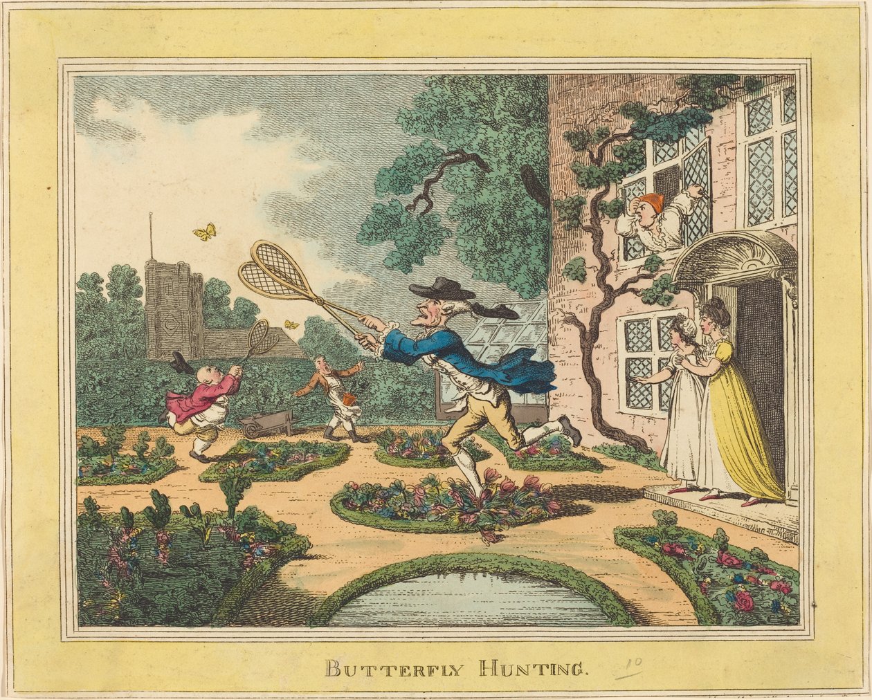 Kelebek Avı by Thomas Rowlandson