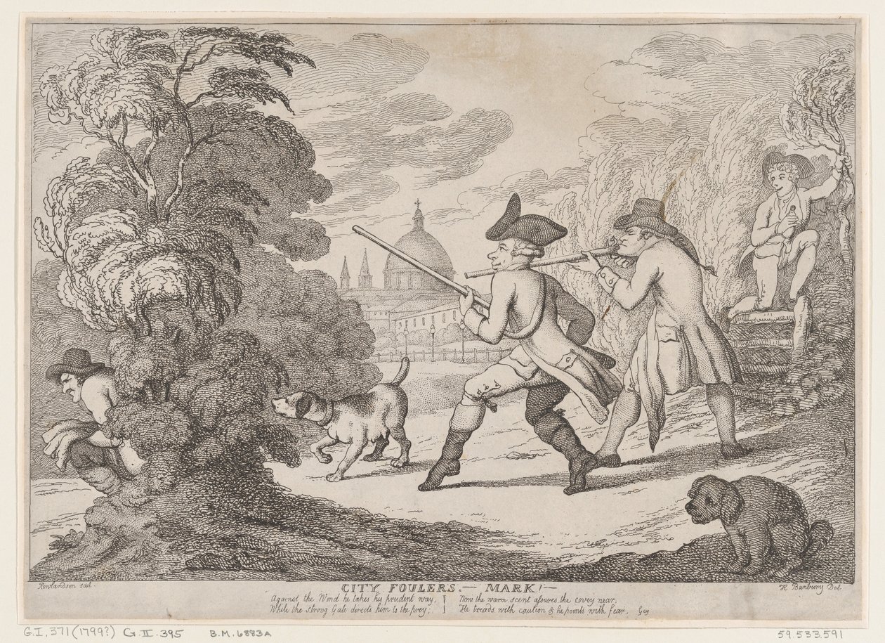 City Foulers-Mark!, 1799., 1799. by Thomas Rowlandson