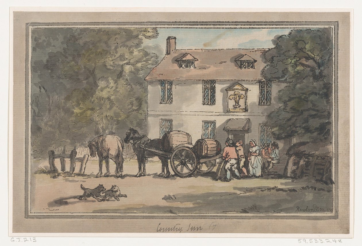 Kır Evi, 1787., 1787. by Thomas Rowlandson